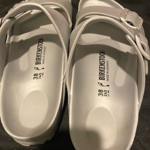 Waterproof Silver Birkenstocks